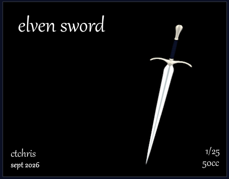 elven sword by ctchris