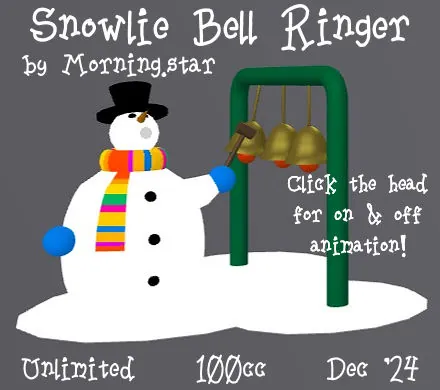 Snowlie Bell Ringer(100)[1210] by Morning.star