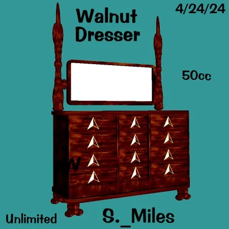 Walnut Dresser by S._Miles