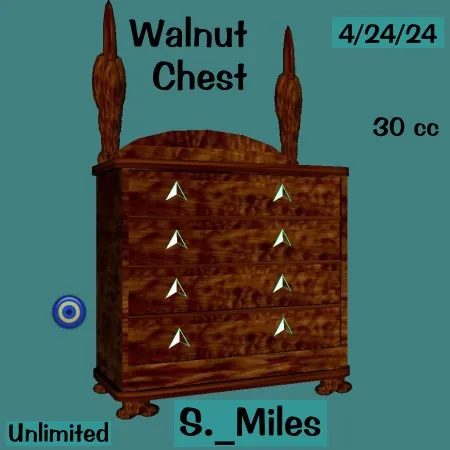 Walnut Chest  by S._Miles