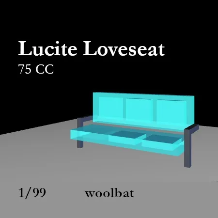 Lucite Loveseat(75)[0128] by woolbat