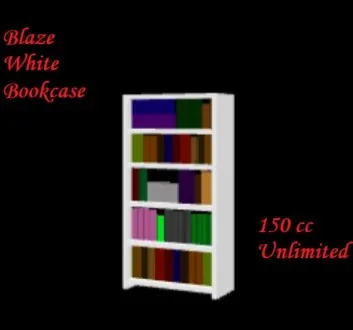 White Bookcase(150)[0503] by Blaze
