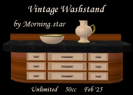 Vintage Washstand(50)[0207] by Morning.star