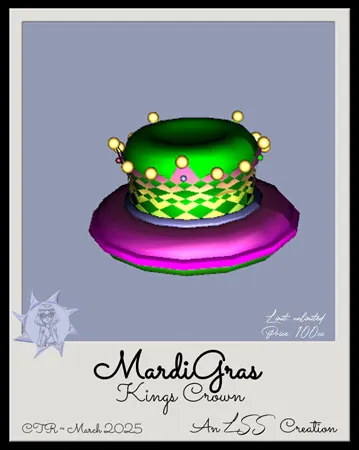 MardiGras King Crown(100)[0304] by LSS