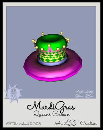 MardiGras QueenCrown(100)[0304] by LSS