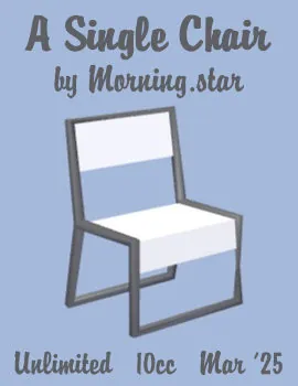 A Single Chair(10)[0314] by Morning.star