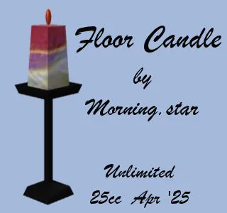 Floor Candle(25)[0415] by Morning.star