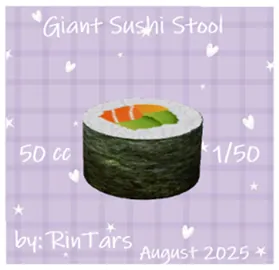Giant Sushi Stool(50)[0815] by RinTars