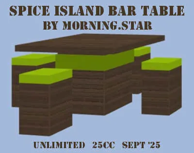 Spice Isle Bar Table(25)[0902] by Morning.star