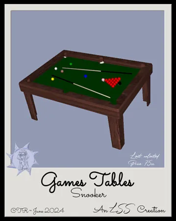 Games Table Snooker(75)[0628] by LSS