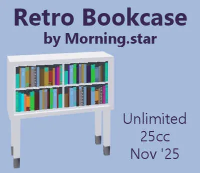 Retro Bookcase(25)[1107] by Morning.star