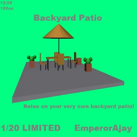 Backyard Patio(100)[1230] by EmperorAjay