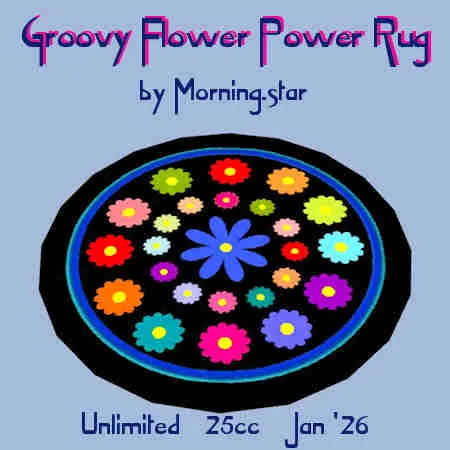 Flower Power Rug(25)[0102] by Morning.star
