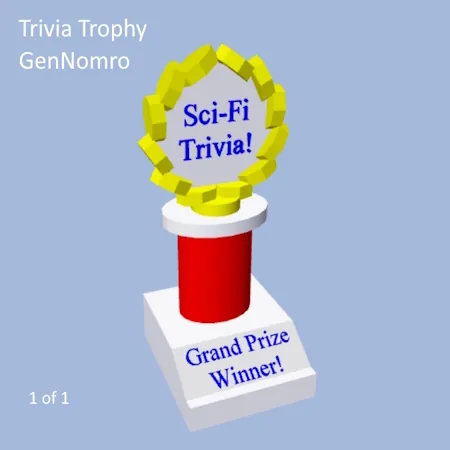 Sci-Fi Trivia Trophy by GenNomro