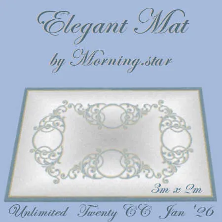 Elegant Mat(20)[0120] by Morning.star
