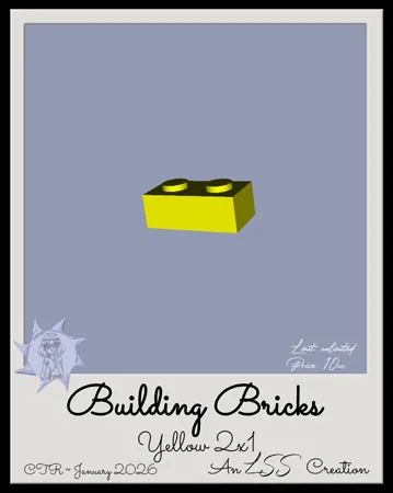 BBricks-Yellow 2x1(10)[0127] by LSS