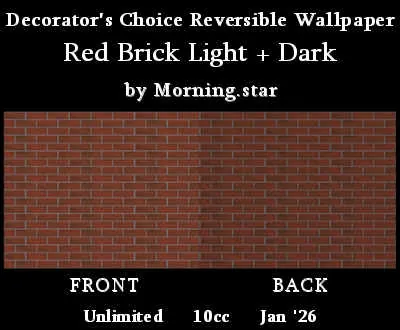 DC Wall Red Brick(10)[0130] by Morning.star