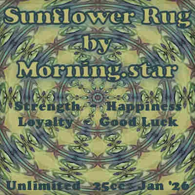 Sunflower Rug(25)[0130] by Morning.star