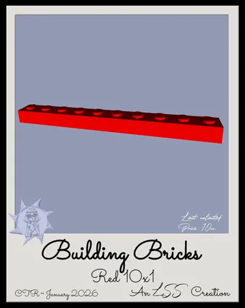 BBrick-Red 10x1(10)[0130] by LSS