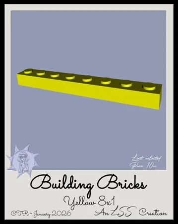 BBrick-Yellow 8x1(10)[0130] by LSS