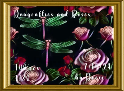 Dragonflies and Rose(100)[0719] by deexx