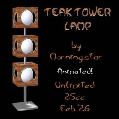 Teak Tower Lamp(25)[0227] by Morning.star
