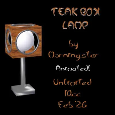 Teak Box Lamp(10)[0227] by Morning.star