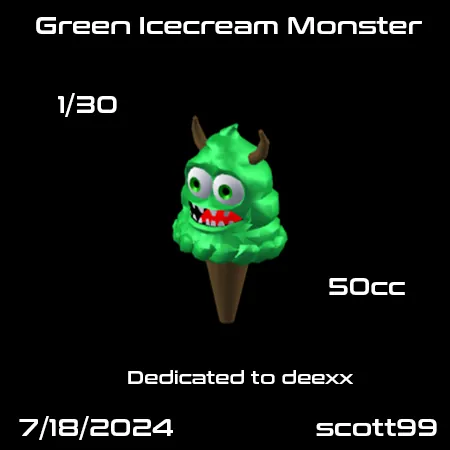 Green Icecream Monster(50)[0719] by scott99