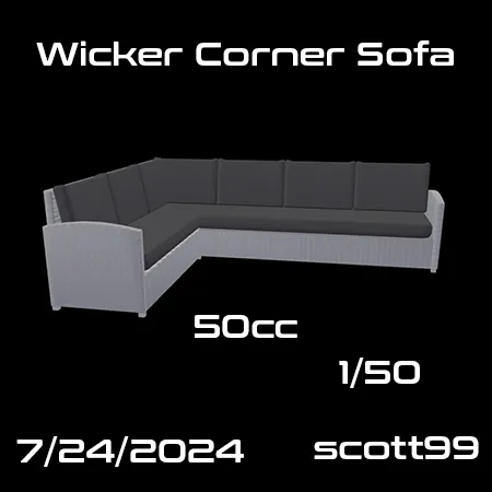 Wicker Corner Sofa(50)[0726] by scott99