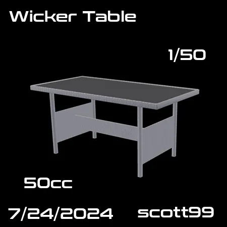 Wicker Table(50)[0726] by scott99