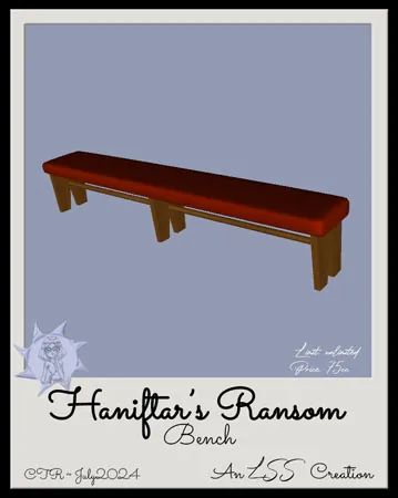 Haniftars Bench(75)[0730] by LSS