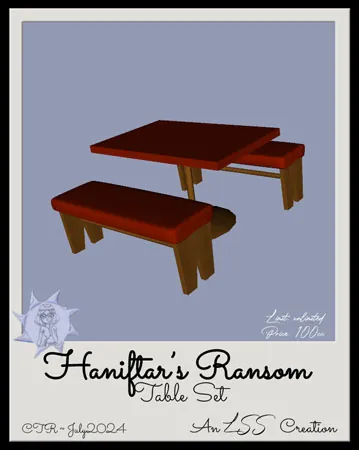 Haniftars Table Set(100)[0730] by LSS