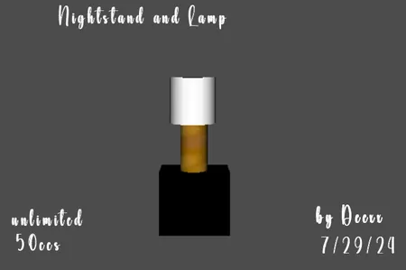 Nightstand and Lamp(50)[0730] by deexx