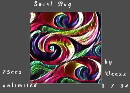 Swirl Rug(75)[0809] by deexx