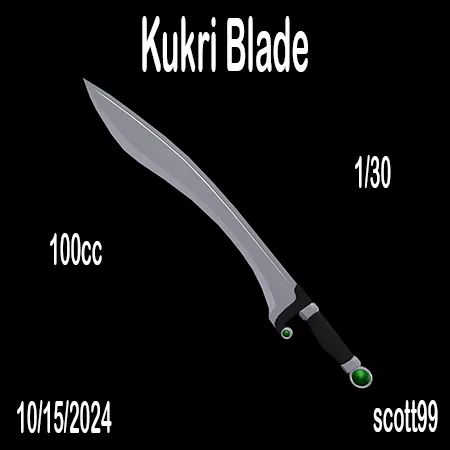 Kukri Blade(100)[1015] by scott99