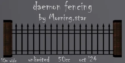 Daemon Fencing(50)[1018] by Morning.star