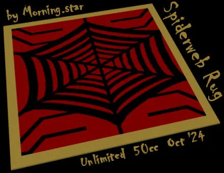 Spiderweb Rug(50)[1025] by Morning.star