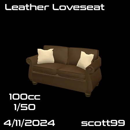 Leather Loveseat(100)[0419] by scott99