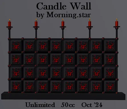 Candle Wall(50)[1029] by Morning.star