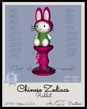 ChineseZodiac Rabbit(100)[1101] by LSS