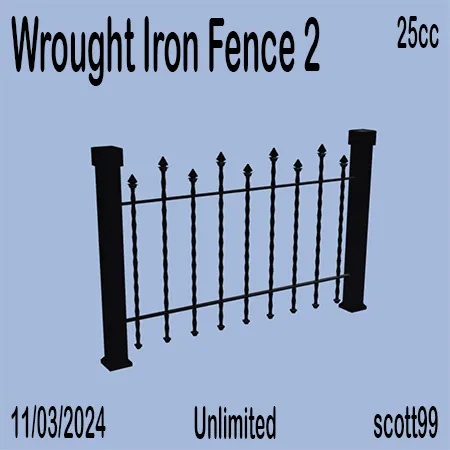 Wrought Iron Fence 2(25)[1105] by scott99