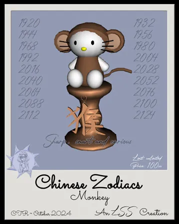 ChineseZodiac Monkey(100)[1108] by LSS
