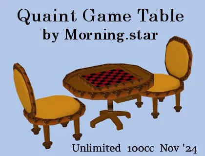 Quaint Game Table(100)[1122] by Morning.star