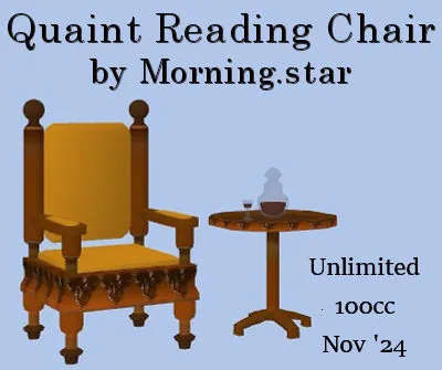 Quaint Reading Chair(100)[1122] by Morning.star