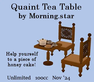 Quaint Tea Table(100)[1122] by Morning.star
