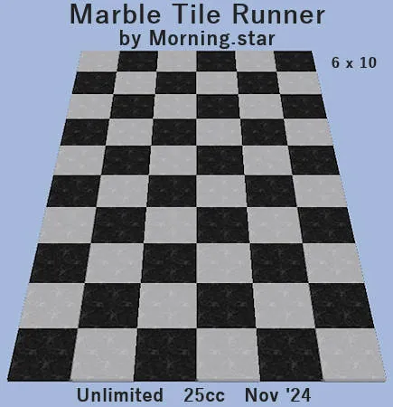 Marble Tile Runner(25)[1126] by Morning.star
