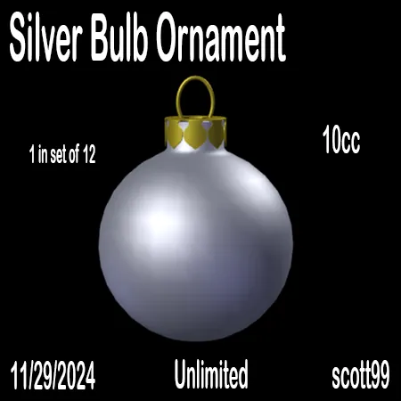 Silver Bulb Ornament(10)[1129] by scott99