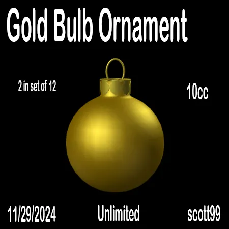 Gold Bulb Ornament(10)[1129] by scott99
