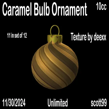 Caramel Bulb Ornamen(10)[1203] by scott99