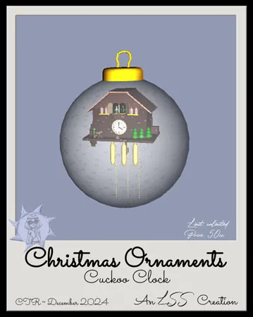 Cuckoo Ornament(50)[1203] by LSS